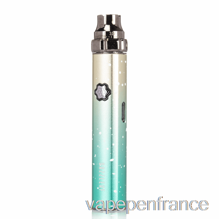 Dazzleaf Squarii Top Twist 510 Batterie Or / Stylo Vape éclaboussures Vertes